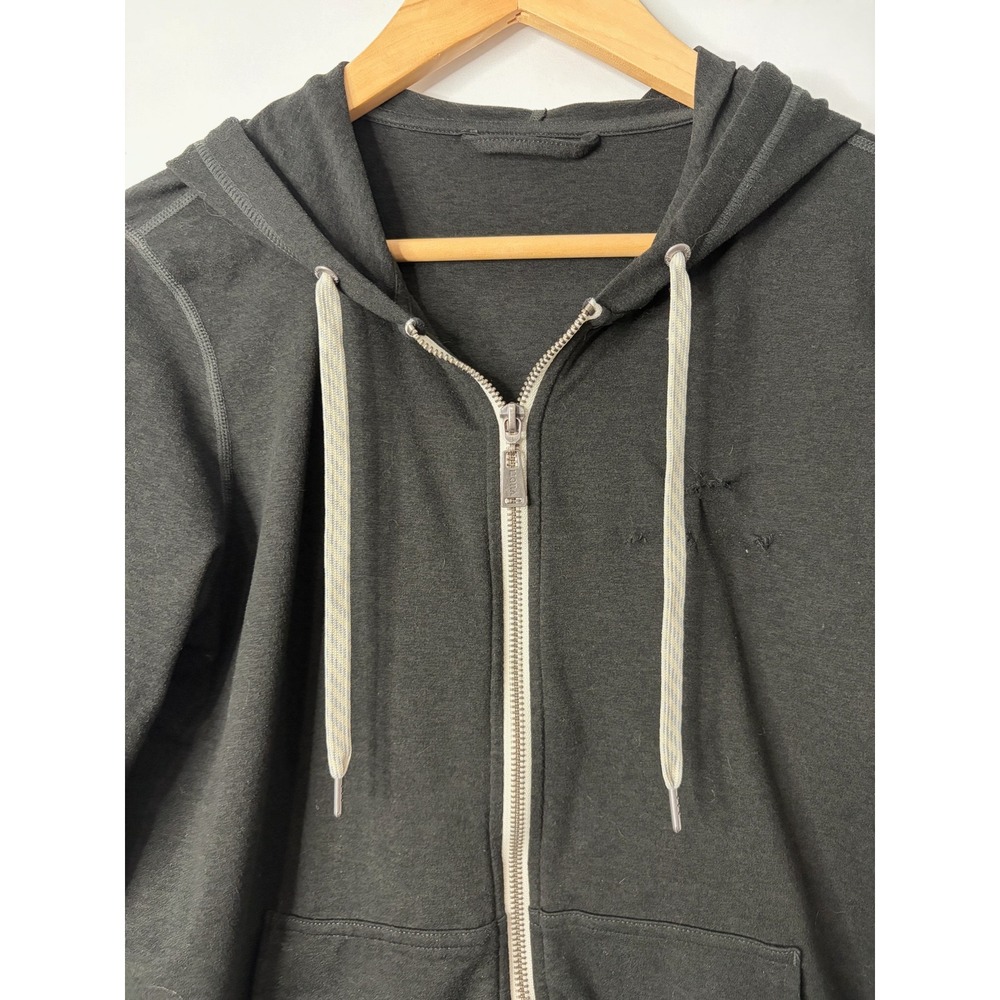 Vuori Womens Charcoal Black Halo Hoodie Performance Sweatshirt Sz M (FLAWS) - Picture 2 of 9